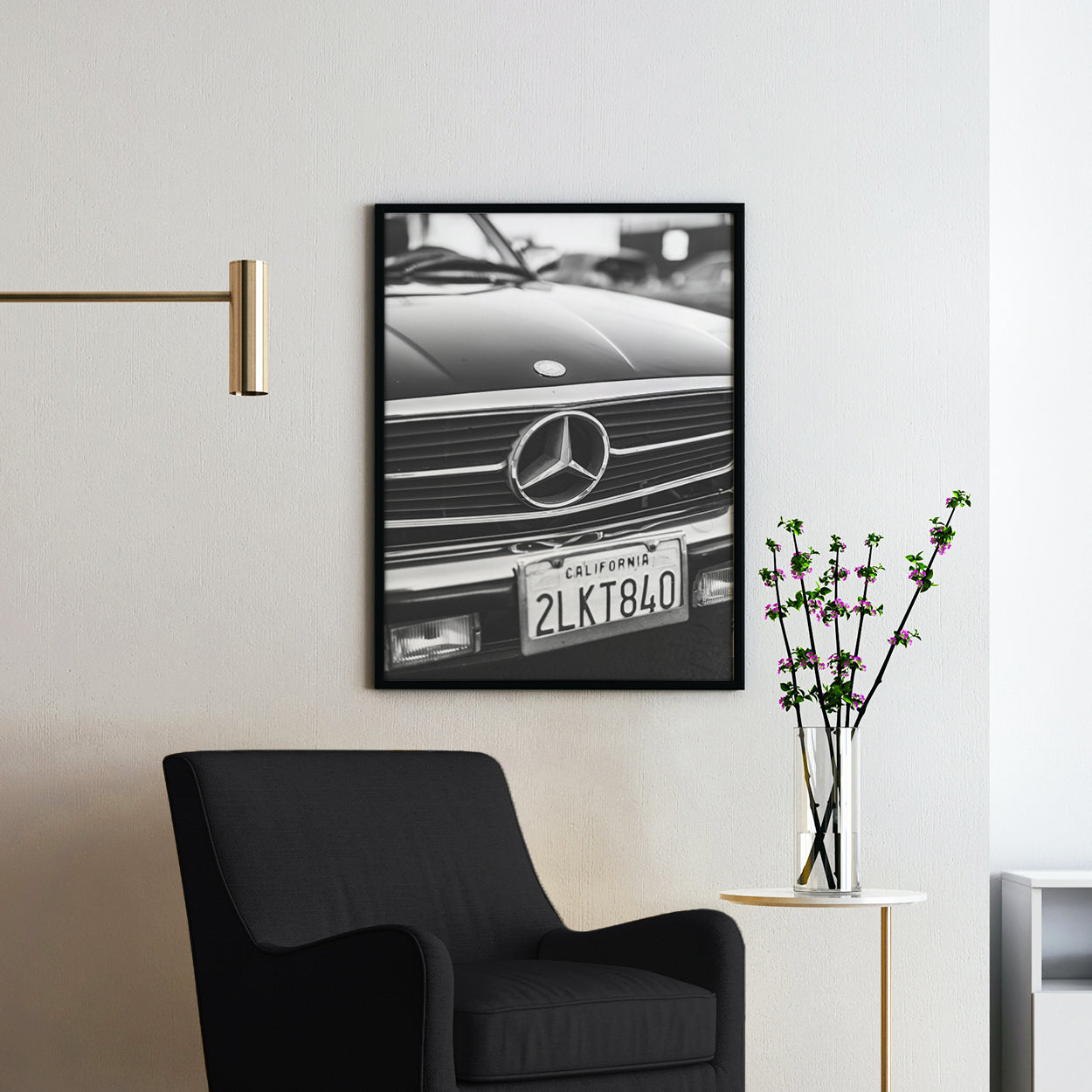 Classic Mercedes Benz Bumper Logo