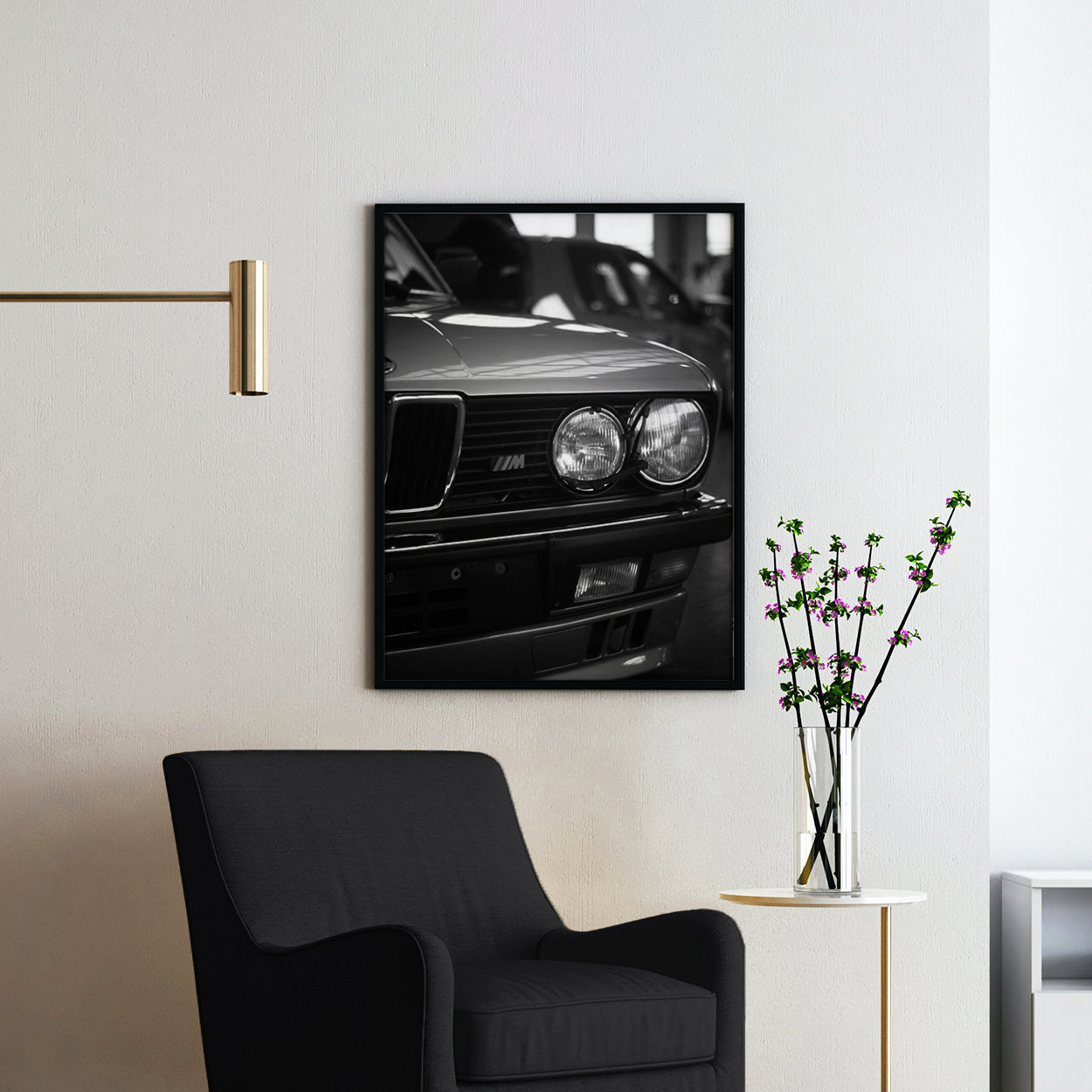 BMW M Series Grill in Black & White